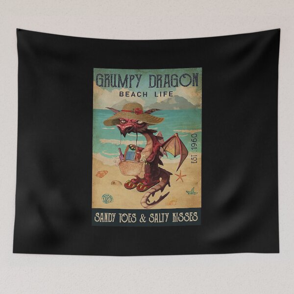 Item preview, Beach Life Sandy Toes Grumpy Dragon designed and sold by Douglafa.