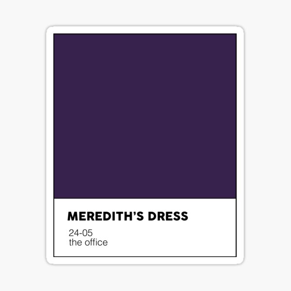 Vista previa del artículo con la obra «los colores de la oficina - el vestido de meredith», diseñado y vendido por carterwood.