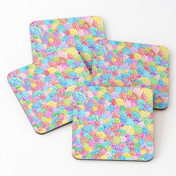 Item preview, Garden Colorful Square Mandala designed and sold by DesignPMG.