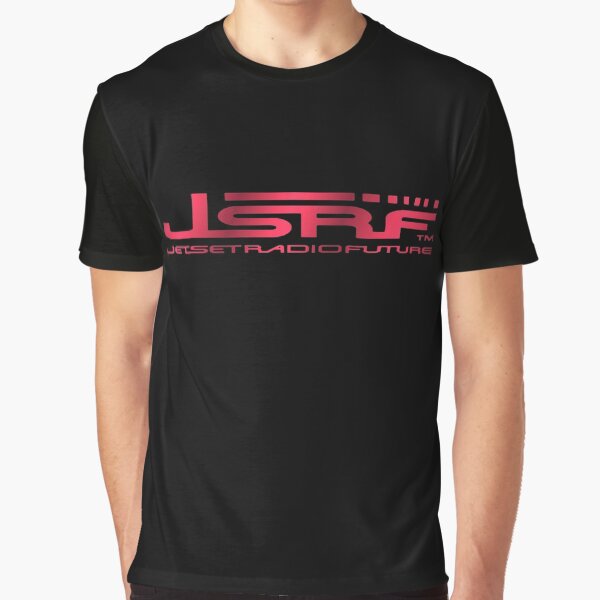 Vista previa del artículo con la obra «Jet Set Radio Future (JSRF) Texto Rojo Metálico», diseñado y vendido por everything4eva.