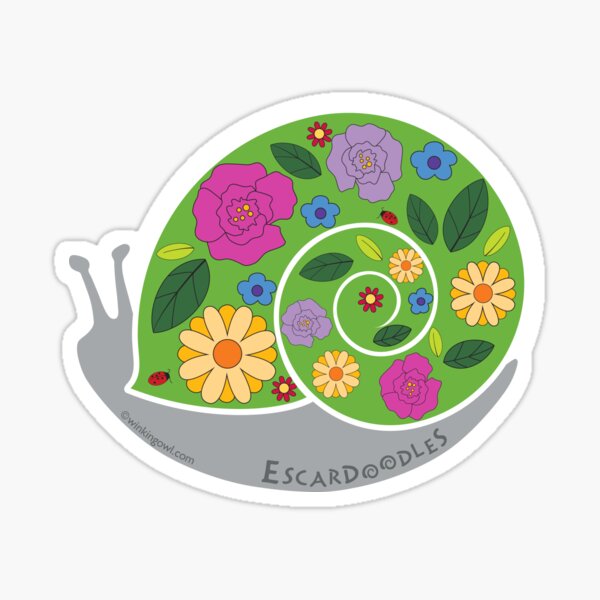 Four of Nine: A Walk of Snails Sticker