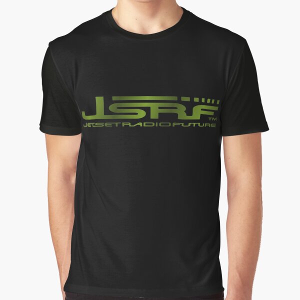 Vista previa del artículo con la obra «Jet Set Radio Future (JSRF) Texto Metálico Verde Lima», diseñado y vendido por everything4eva.
