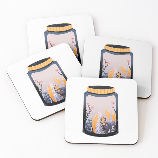 Item preview, Floral pattern In bottle designed and sold by HibiscusHeron.