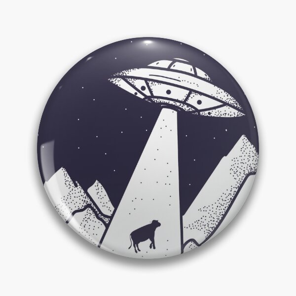 Item preview, UFO abducting cow designed and sold by Futuristics.