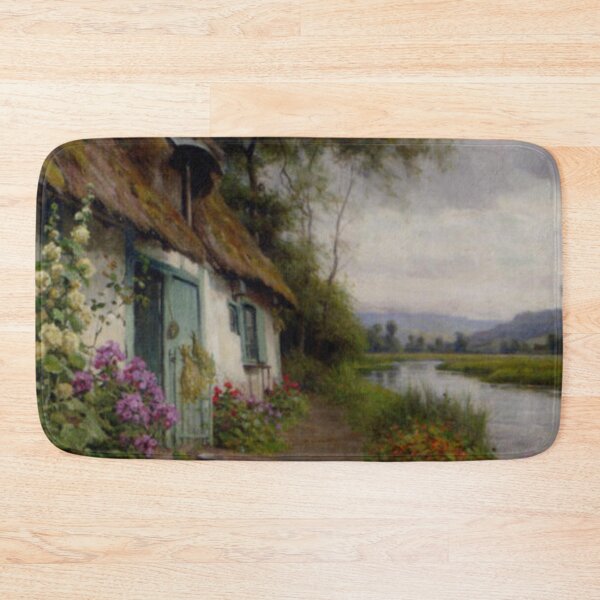 Item preview, A Riverside Cottage - Louis Aston Knight Riverside Cottage Artwork designed and sold by molamode.
