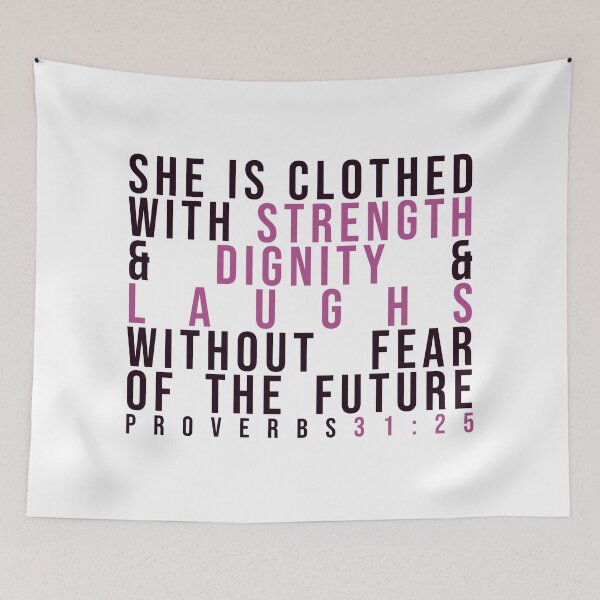 Item preview, Proverbs 31:25 (block version) designed and sold by Nochisan.