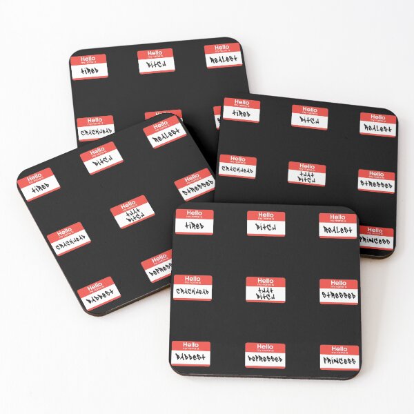 Item preview, Name Tags Red Value Pack 2 designed and sold by everything4eva.