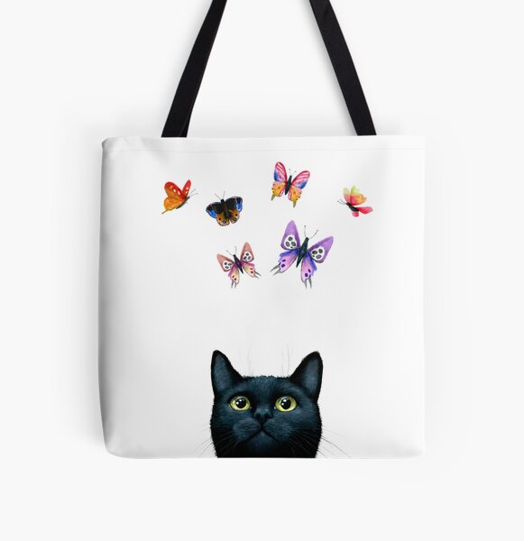 Cat 606 All Over Print Tote Bag