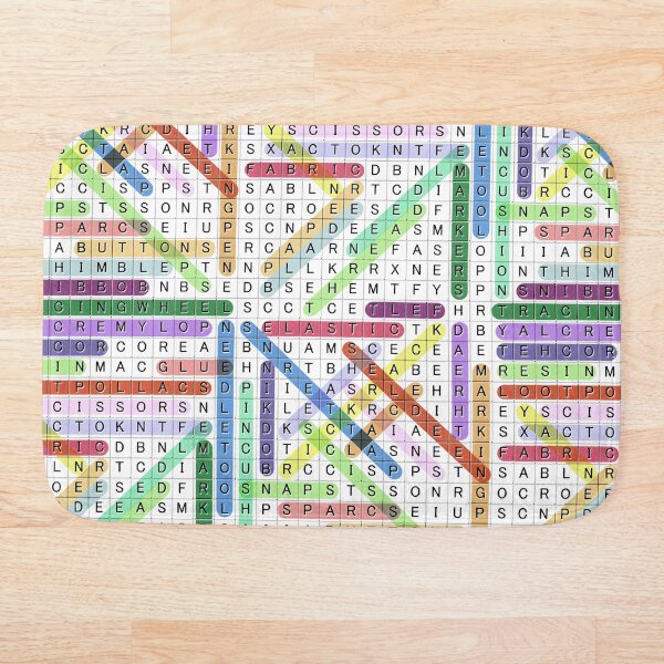 Item preview, Craft and Sewing Notions Words - Word Search Puzzle designed and sold by WickedRefined - Nicole Demereckis.