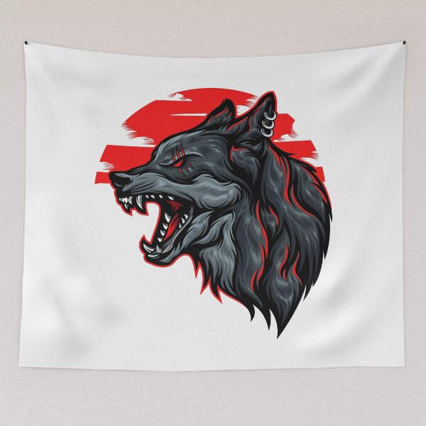 Item preview, Wolf on Fire designed and sold by Caroodoo.