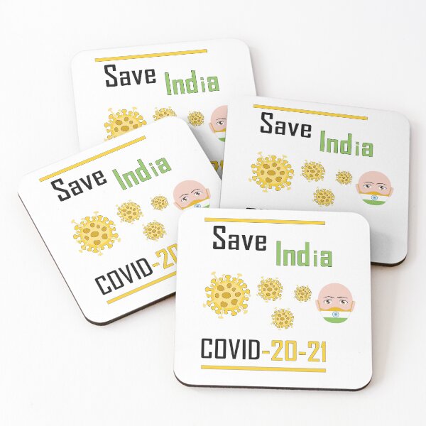 Item preview, Save India Corona Virus 20-21 designed and sold by Designer-amjed.
