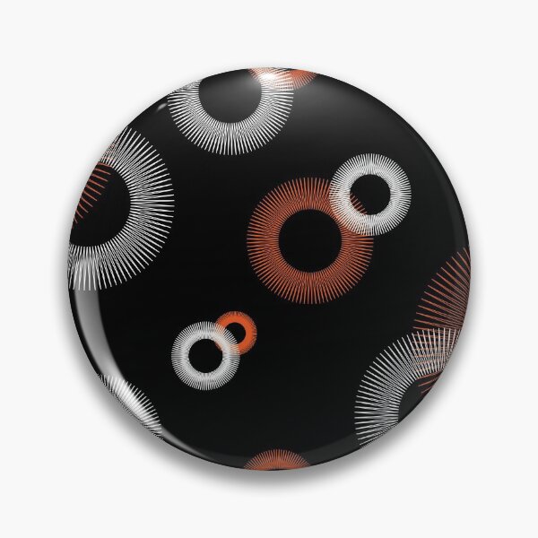 Artikelvorschau, Starburst Orange Weiß Schwarz Retro-Muster entworfen und verkauft von ValeriesGallery.
