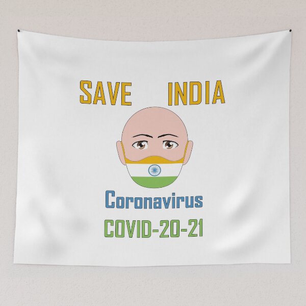 Item preview, Save India from Corona Virus 20-21 designed and sold by Designer-amjed.