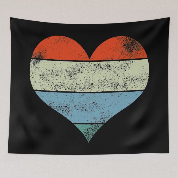 Item preview, Retro Vintage Heart V2 designed and sold by BLACKSUN-SHOP.