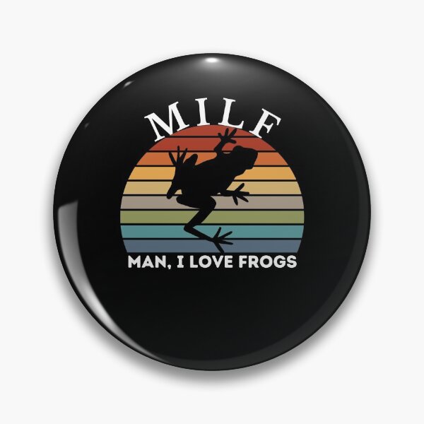 Item preview, M.I.L.F Man, I love frogs bumper - Cute Frog Sarcasting - Funny sarcastic Quote designed and sold by PIXEcompany.