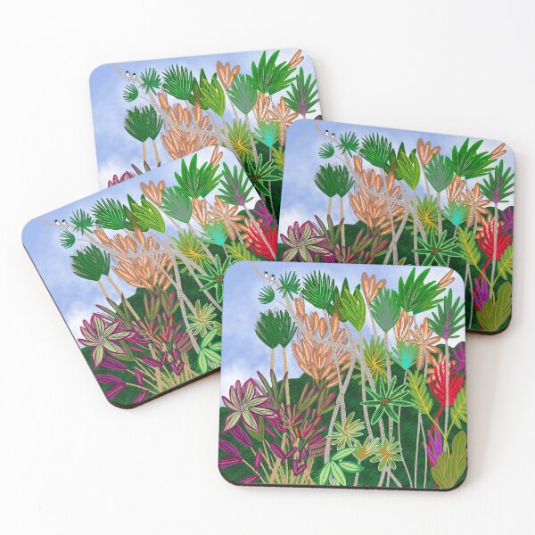 Item preview, Whimsical Palm Flower Tree Garden designed and sold by emmafifield.