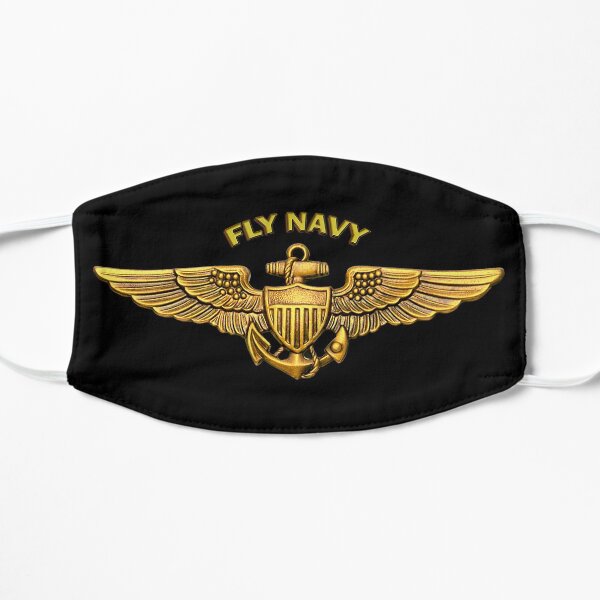 Fly Navy Pilot Wings Flat Mask
