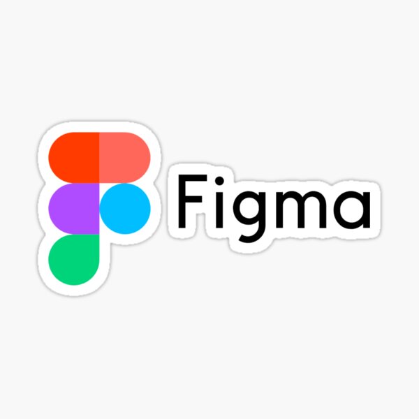 Figma App Long Logo Sticker