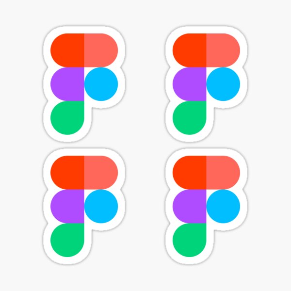 Figma App Logo x4 Sticker