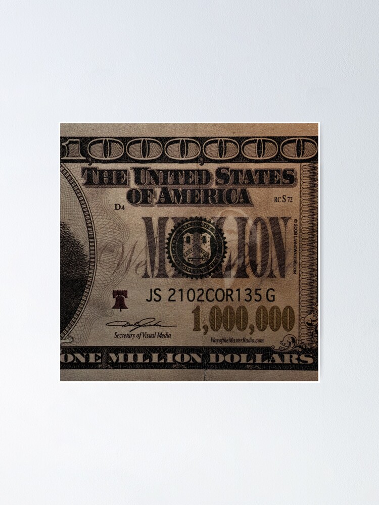 Million Dollar Bill Product Page