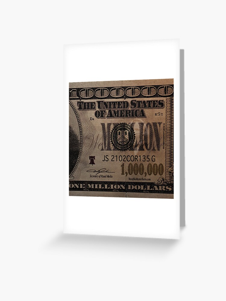 1 million dollar bill Poster for Sale by Dimo Petrov