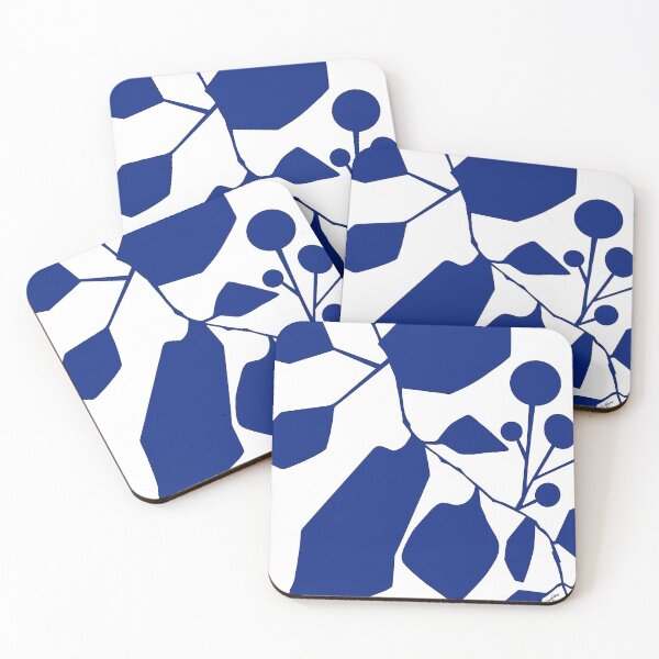 Item preview, Bold Blue Hawaii, Leaf Art, Mid-century Minimal designed and sold by trishsierer.