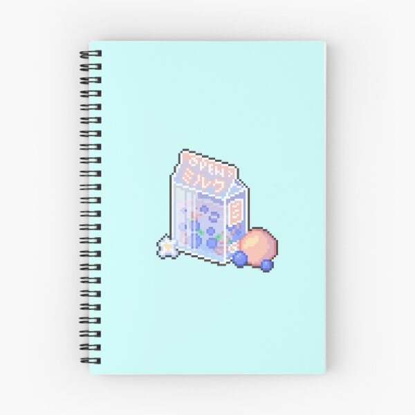 Item preview, Blueberry Citrus Milk Carton Pixel Art designed and sold by homotropic.
