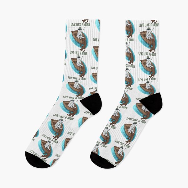 Item preview, Live Like A Boss Fishing Cat designed and sold by Way2Good.
