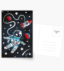Weltraumspaziergang Postkarten