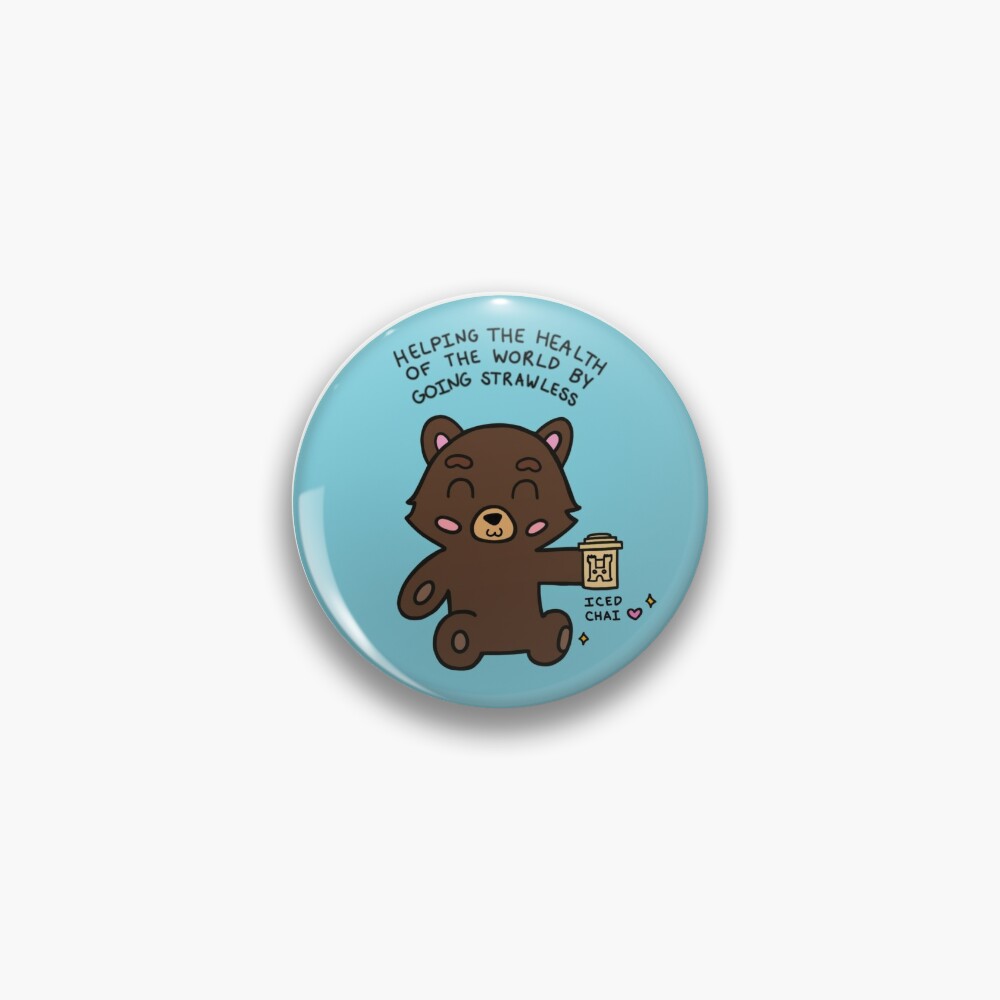 Strawless Bear Sticker for Sale by WashU-GlobeMed