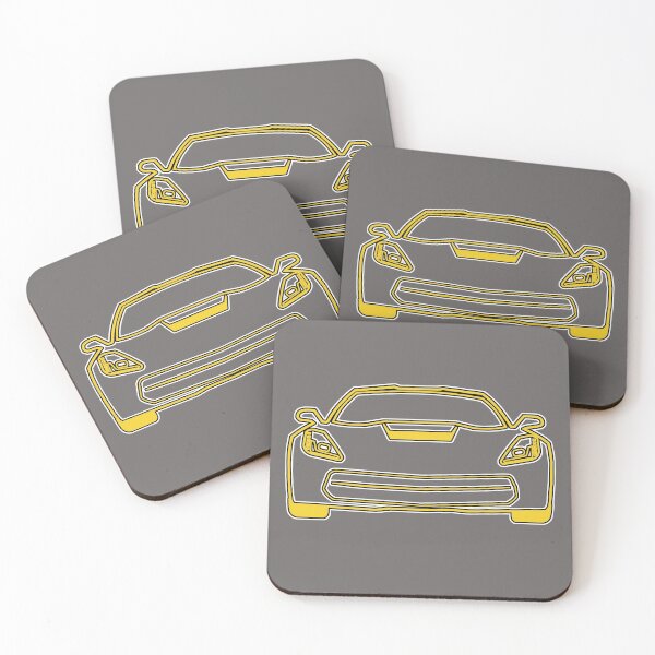Item preview, Yellow Corvette C7 Stingray designed and sold by FabFreakShop.