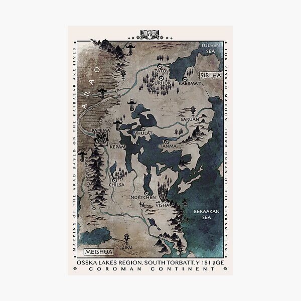 Torbatt Map Photographic Print