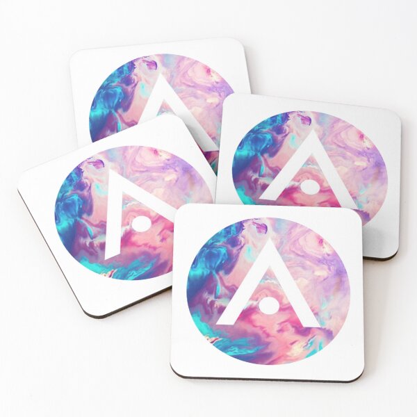 Item preview, Blue and Pink Watercolor Aveda Logo designed and sold by Dalaura.