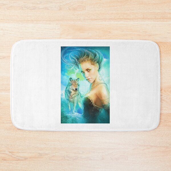 Item preview, Beauty and wolf brush painting designed and sold by kiklop99.