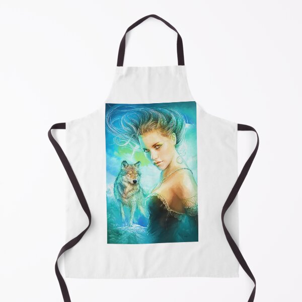 Item preview, Beauty and wolf brush painting designed and sold by kiklop99.