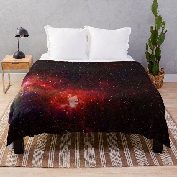 Item preview, Velvet red nebula glow, shiny cosmos, black, Milky way, Dark starry space, Galaxy, aesthetic outer space, universe designed and sold by August-E.
