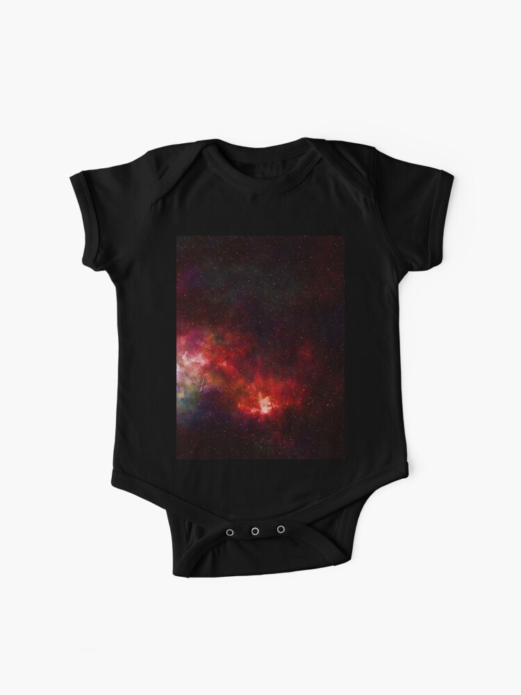 Velvet red nebula glow, shiny cosmos, black, Milky way, Dark