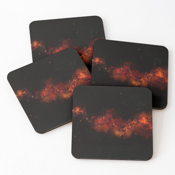 Item preview, Lava red nebula glow, shiny cosmos, black, Milky way, Dark starry space, Galaxy, aesthetic outer space, universe designed and sold by August-E.