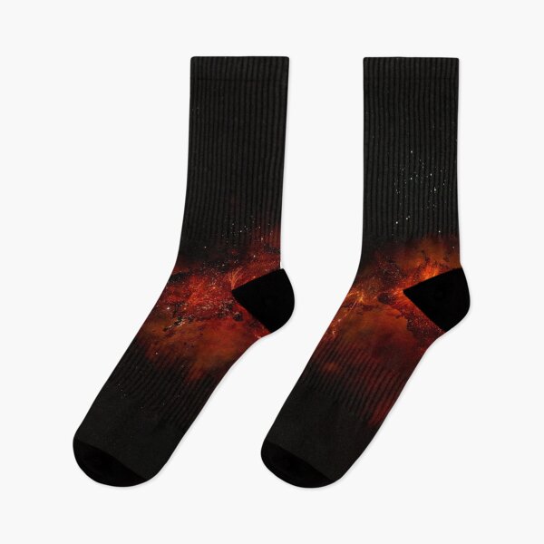 Item preview, Lava red nebula glow, shiny cosmos, black, Milky way, Dark starry space, Galaxy, aesthetic outer space, universe designed and sold by August-E.