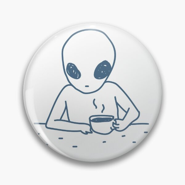 Item preview, ET chillin' and drinking coffee designed and sold by Futuristics.