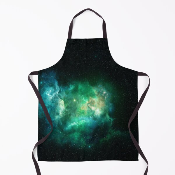 Item preview, Teal blue heart nebula cloud glow, shiny turquoise cosmos, black, Milky way, Dark starry space, Galaxy, aesthetic outer space, universe designed and sold by August-E.