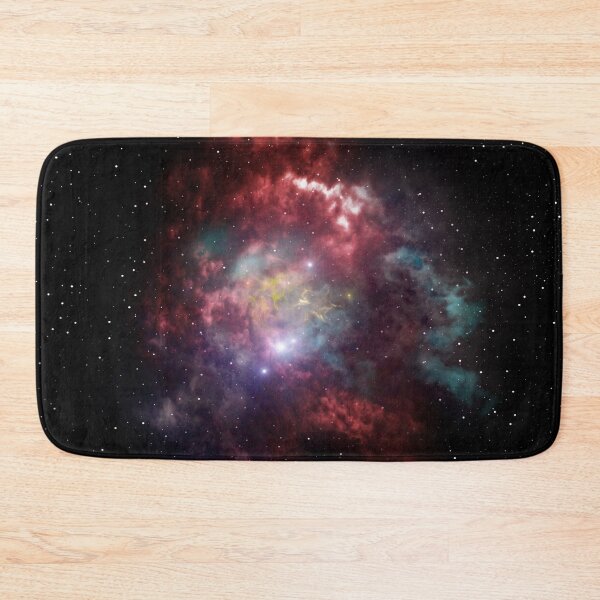 Item preview, Color cloud blast, nebula glow, shiny cosmos, red, blue, light glow, black, Milky way, Dark starry space, Galaxy, aesthetic outer space, universe designed and sold by August-E.