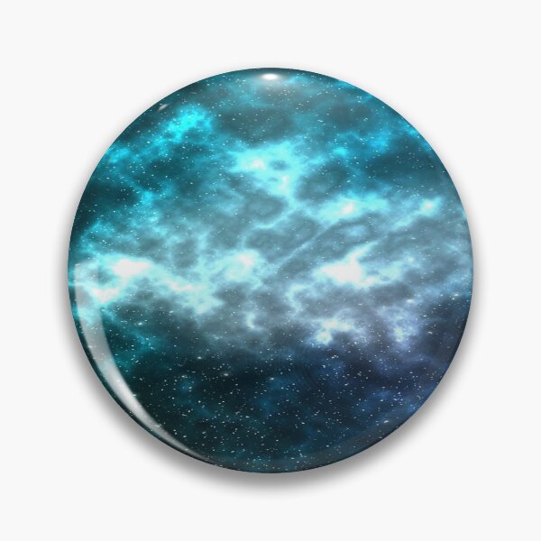 Item preview, Teal blue nebula clouds, shiny cosmos, neon glow, black, Milky way, Dark starry space, Galaxy, aesthetic outer space, universe designed and sold by August-E.