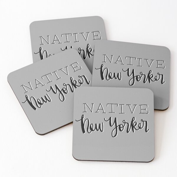 Aperçu de l'œuvre New-yorkais natif en noir et blanc créée et vendue par corandomdesigns.
