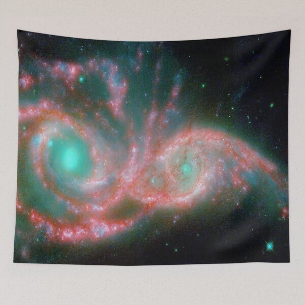 Item preview, Pink spiral galaxy, nebula, shiny cosmos, neon glow, black, Milky way, Dark starry space, aesthetic outer space, universe designed and sold by August-E.