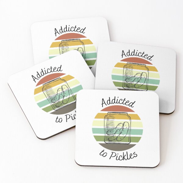 Item preview, Addicted to Pickles Retro Sunset designed and sold by JDWCreations.