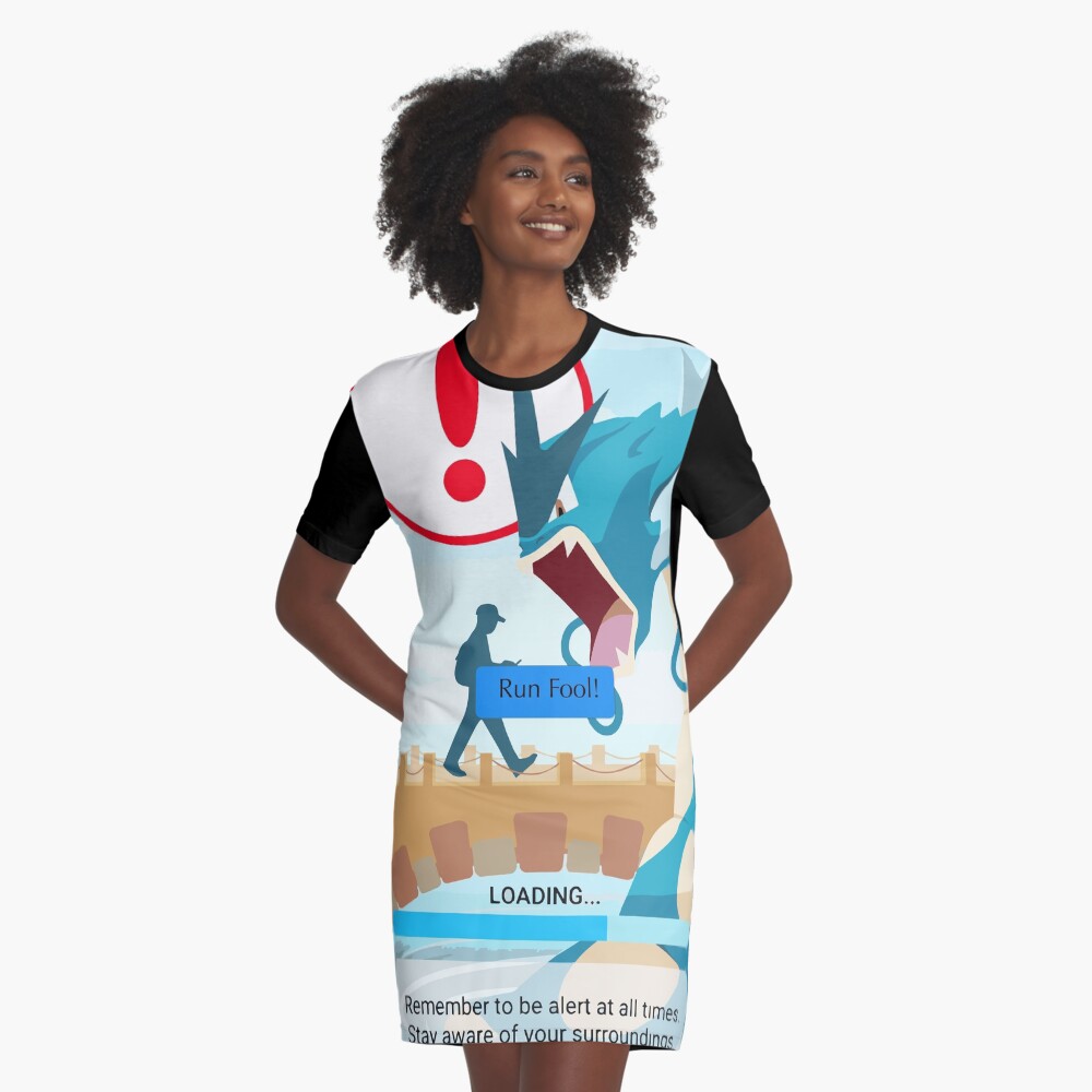 WARNING!!! Graphic T-Shirt Dress