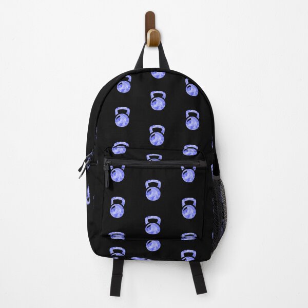 Item preview, Kettlebell Workout Icon - Blue Triangle Pattern Overlay designed and sold by dylanxh.