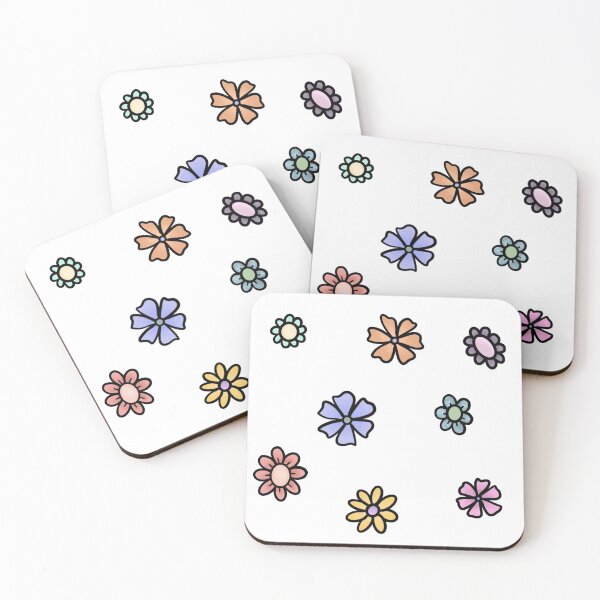 Item preview, Mini Pastel Flowers designed and sold by aaumen.