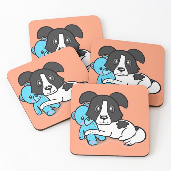 Item preview, Border Collie Dog Stuffed Bear Hug designed and sold by MollyTamolly.